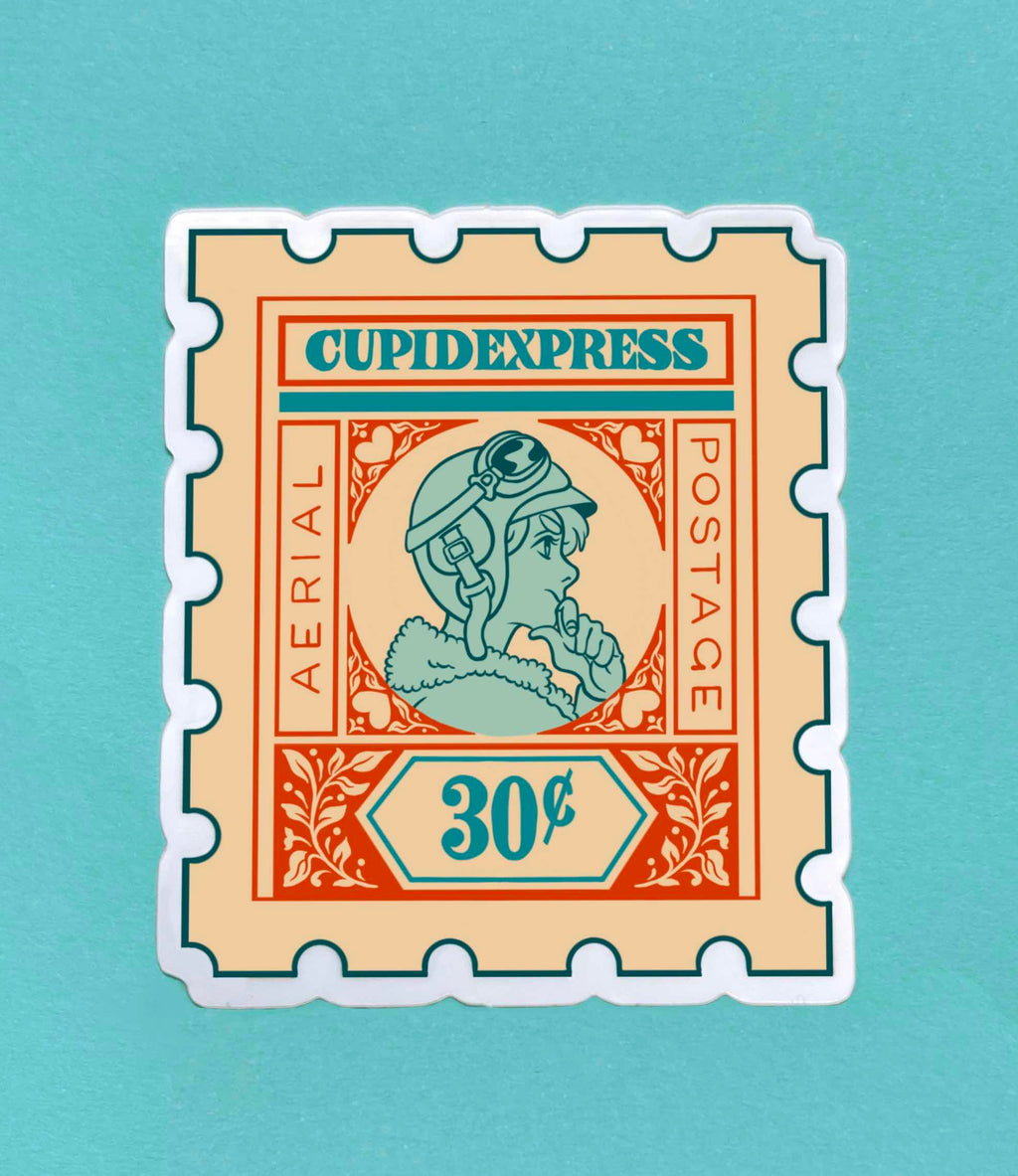 Cupid Express Postage Stamp - Airmail